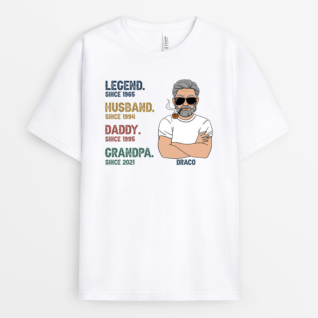 Personalized Legend Daddy Grandpa Shirt Gift