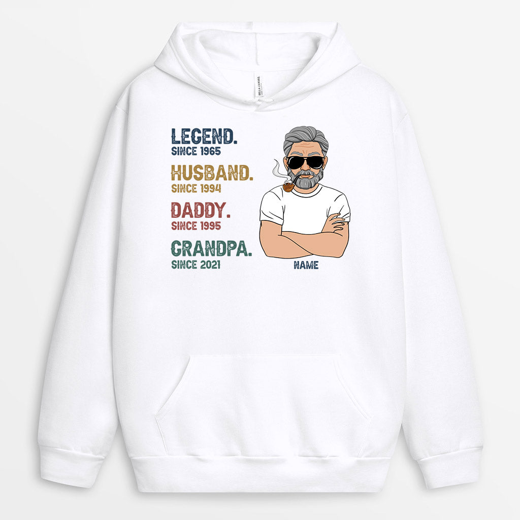 Personalized Legend Husband Daddy Grandpa Hoodie