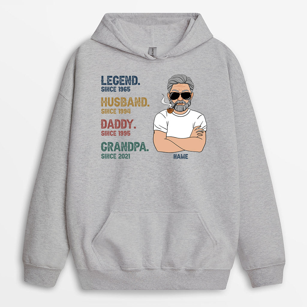Personalized Legend Husband Daddy Grandpa Hoodie