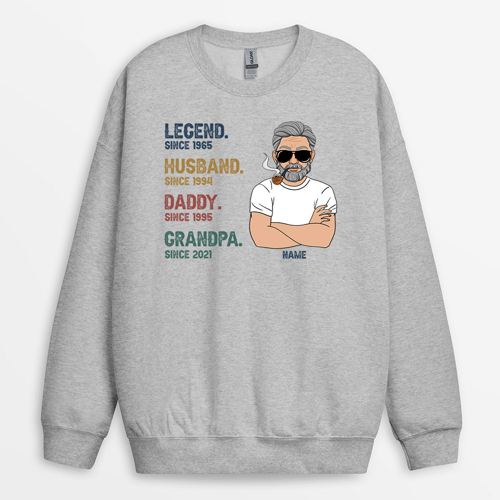 Personalized Such A Legend Daddy Grandpa Sweatshirt