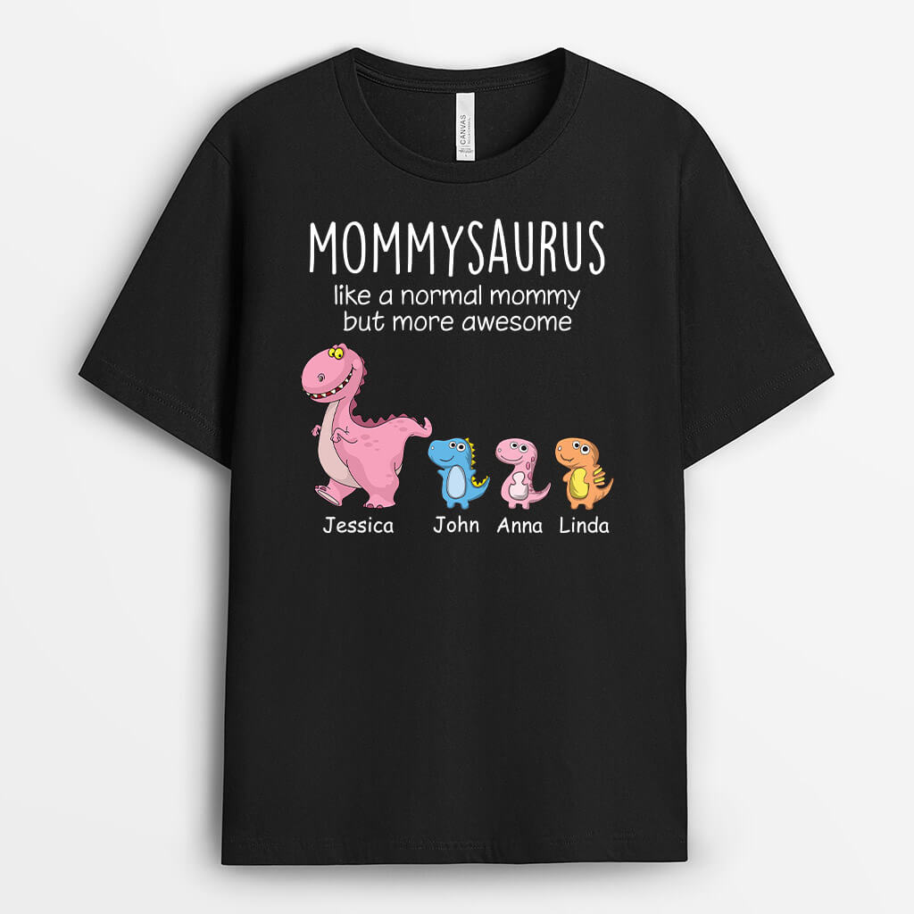 Personalized Mommy/Grandmasaurus Like Normal But More Awesome T-shirt