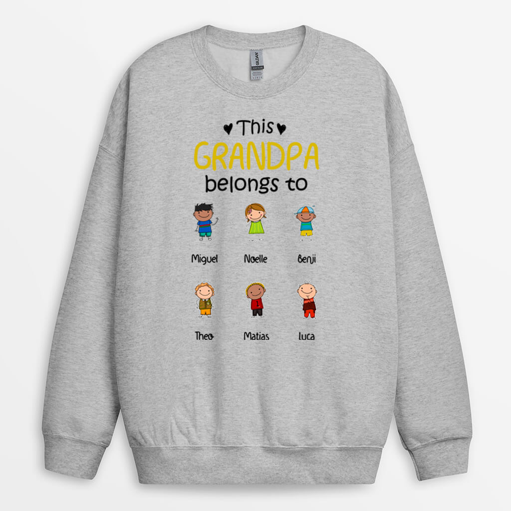 Personalized This Special And Lovely Grandpa Belongs To Sweatshirt