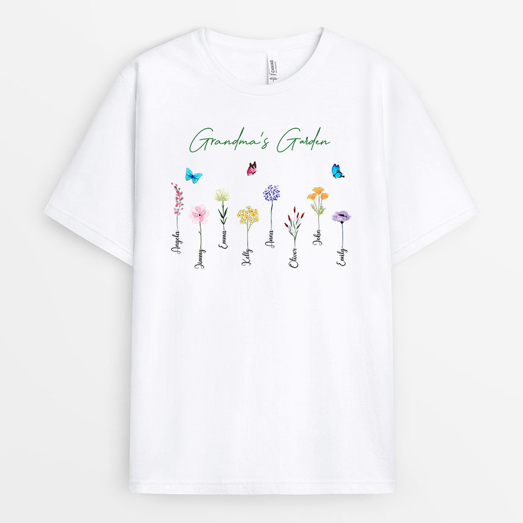 Personalized Grandma S Garden Shirt Gift Gift for Mom