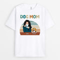 Dog Mom Sipping Tea - Personalized Dog Shirts for Human