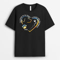 Road To Heart Paved With Pawprints - Personalized T-Shirts for Dog Lovers