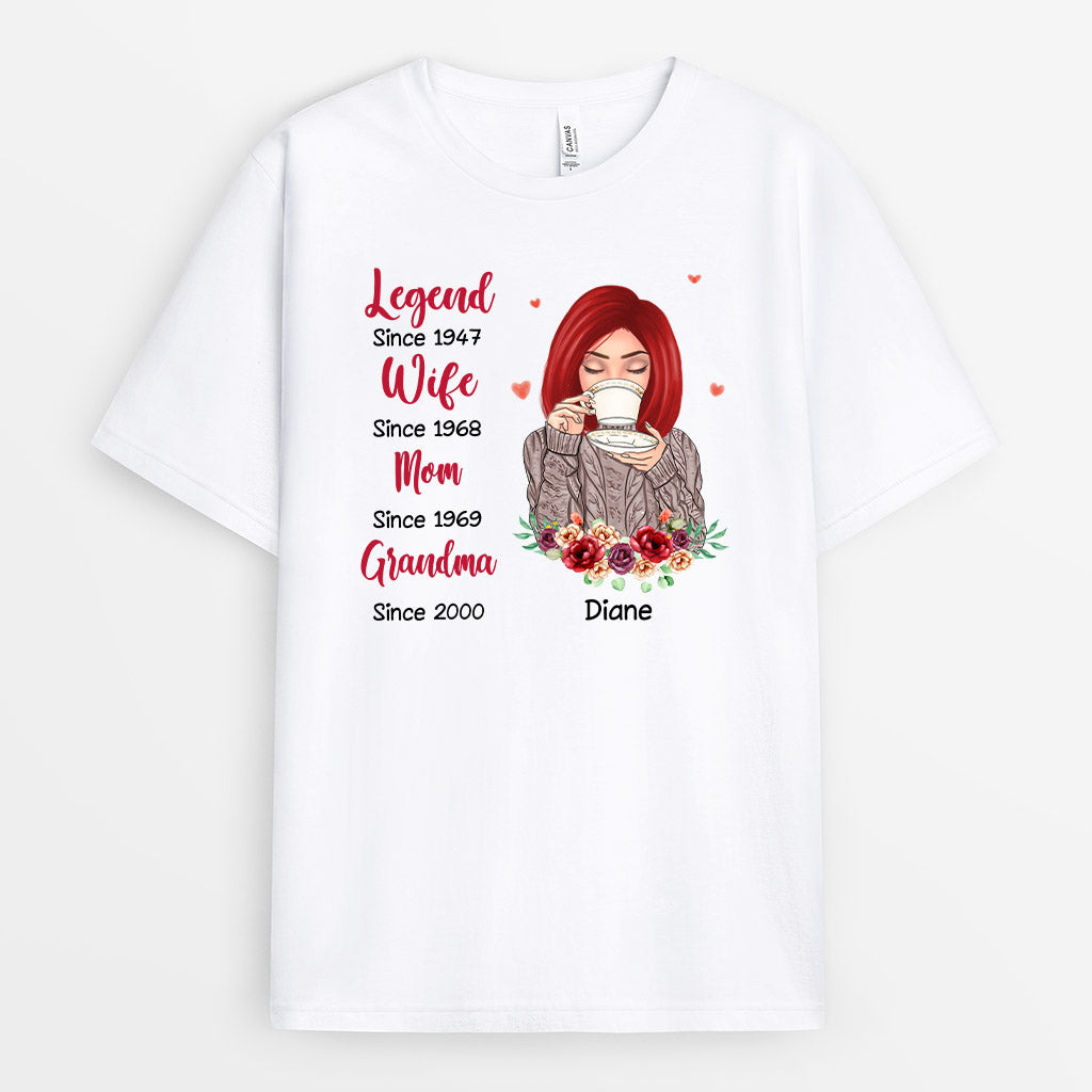 Personalized Legend Wife Mom Grandma Shirt Gift