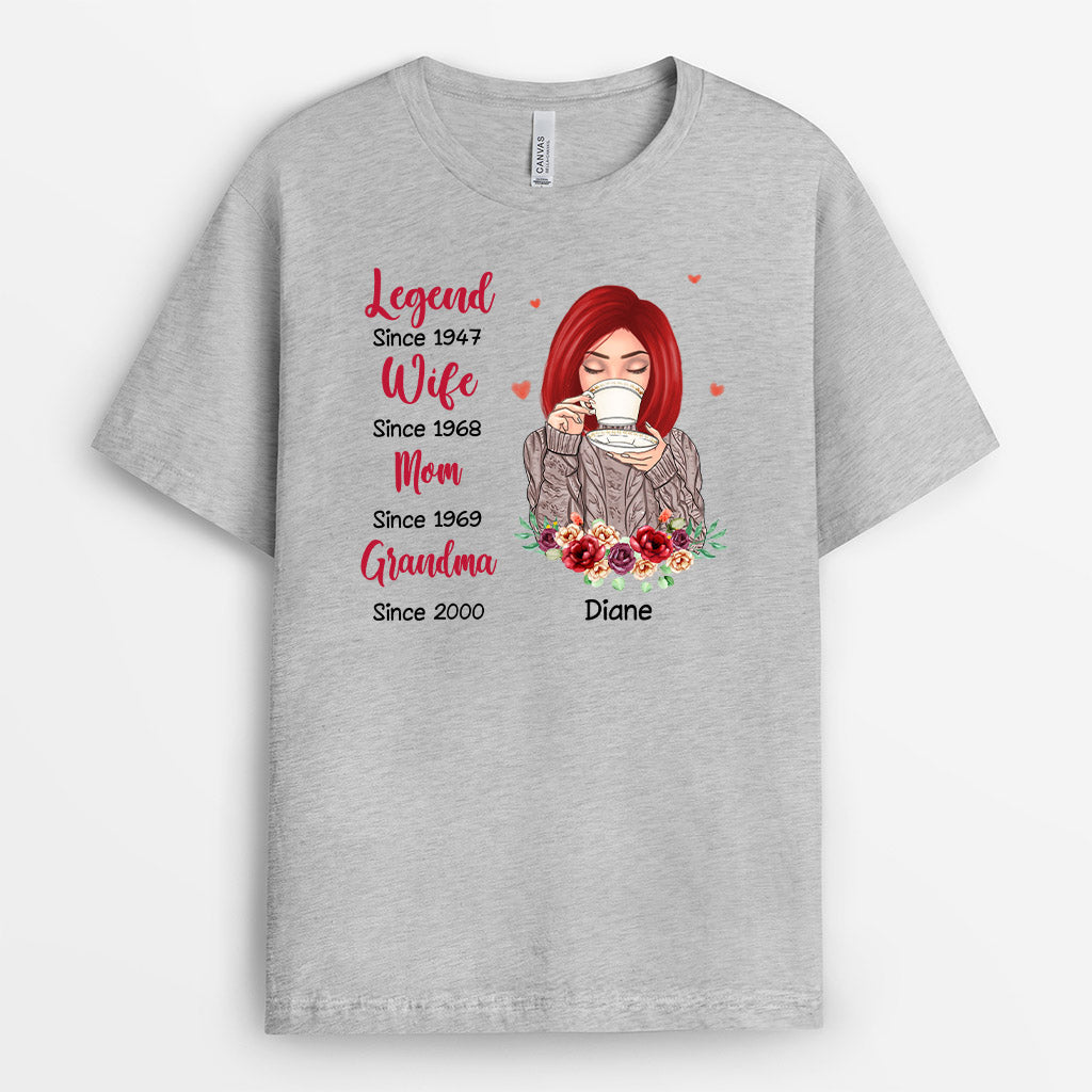 Personalized Legend Wife Mom Grandma Shirt Gift