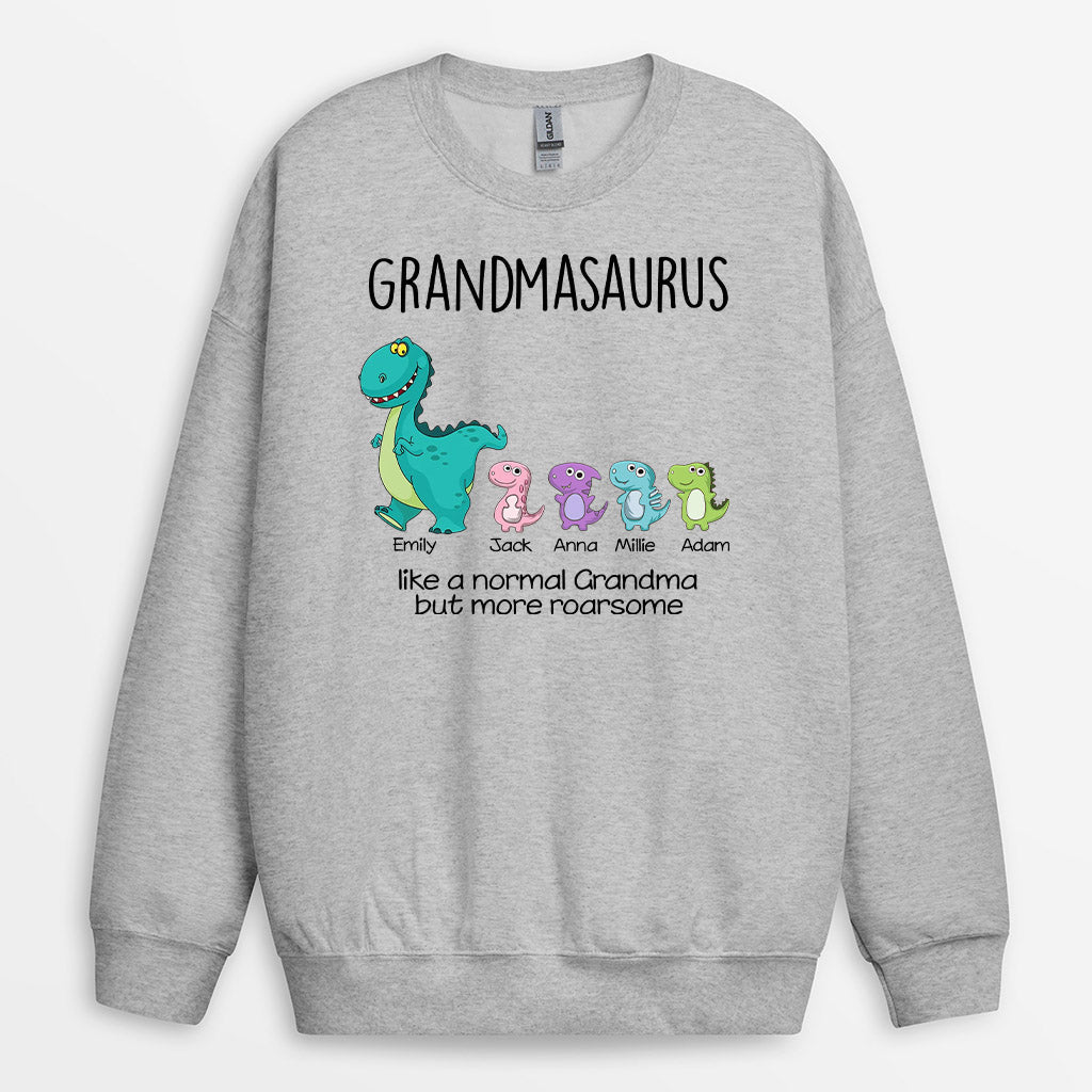 Personalized Lovely Grandmasaurus Like A Normal Grandma Sweatshirt