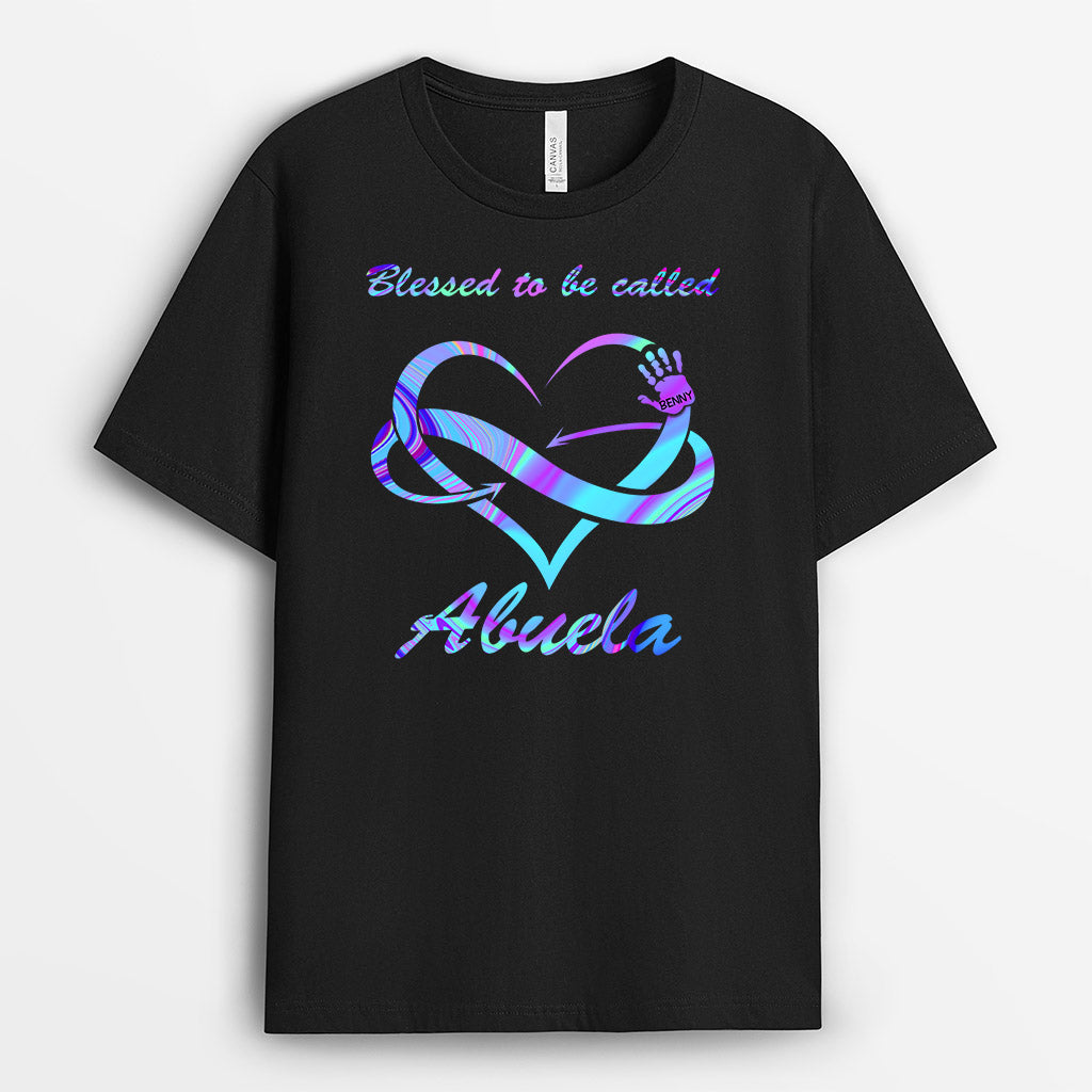 Personalized Blessed To Be Called Grandma Shirt Gift