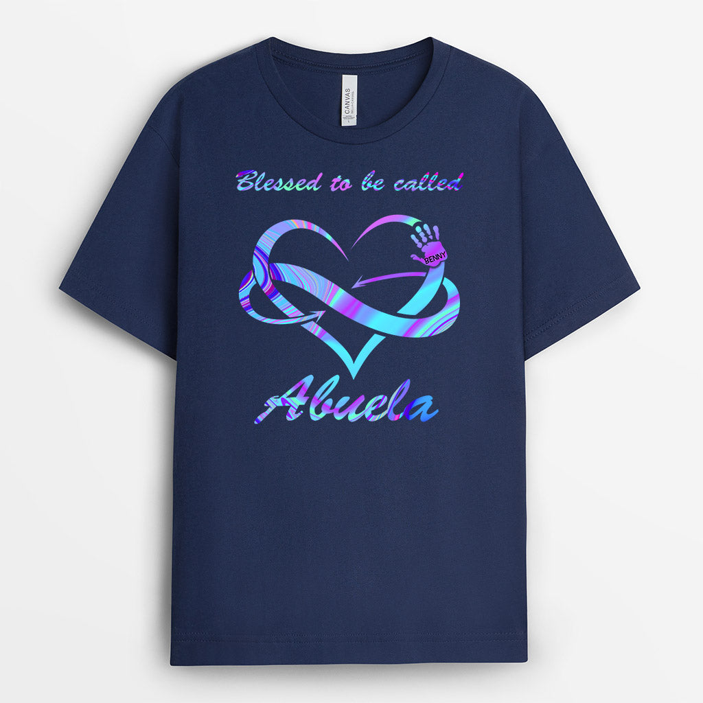 Personalized Blessed To Be Called Grandma Shirt Gift