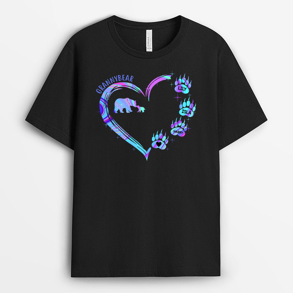Personalized Grandma Bear Mama Bear Shirt Gift