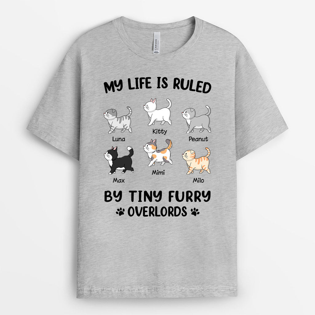 Personalized My Life Is Ruled By Cats T Shirt Gift