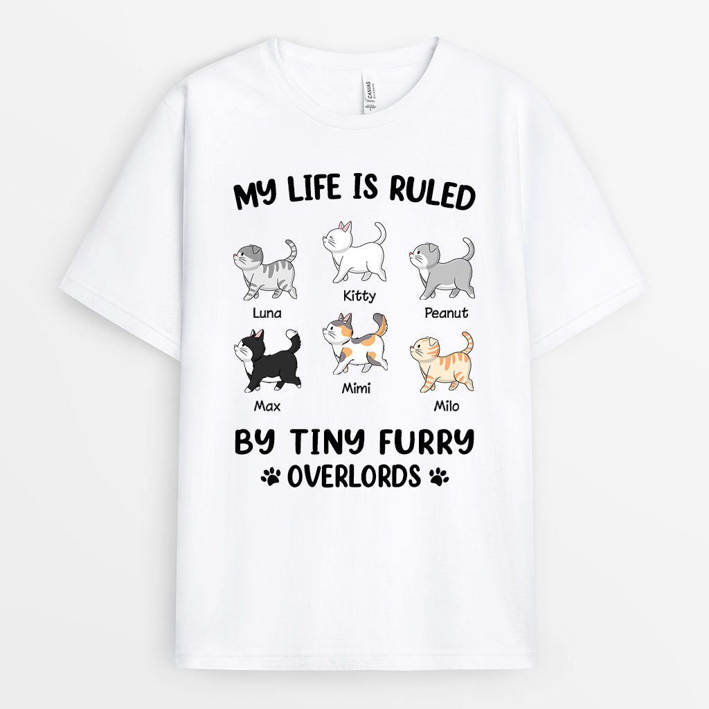 Personalized My Life Is Ruled By Cats T Shirt Gift