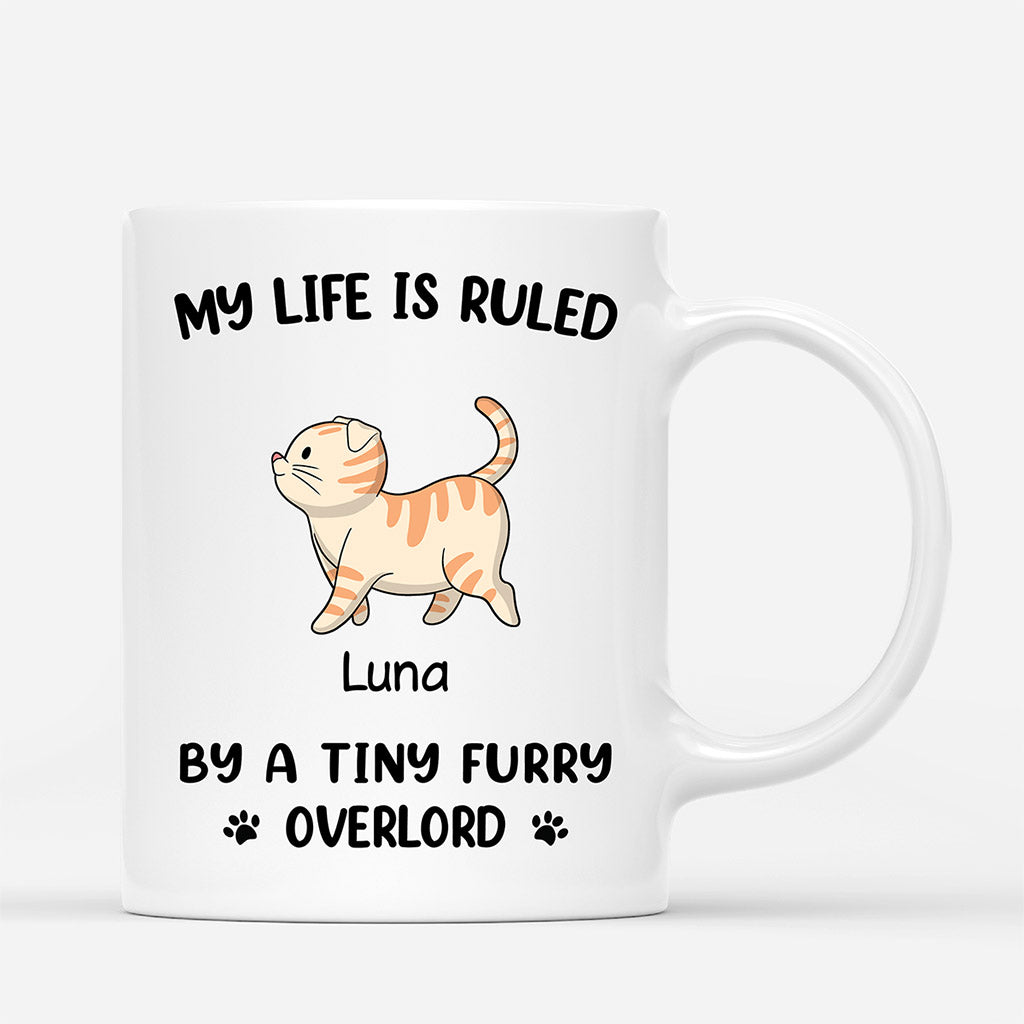 My Life Is Ruled By Cats - Cat On A Mug Personalized