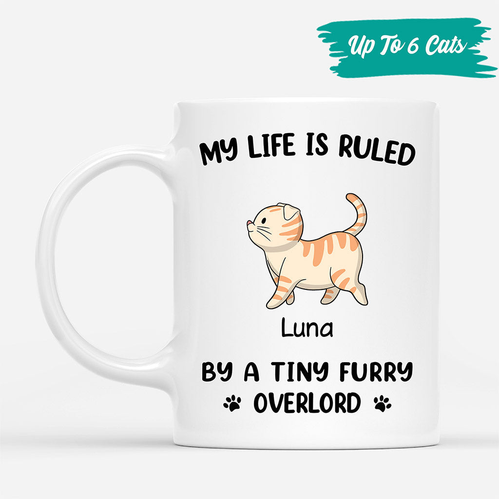 My Life Is Ruled By Cats - Cat On A Mug Personalized