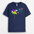 Personalized Grandma Dandelion Colorful Flower Shirt Gift