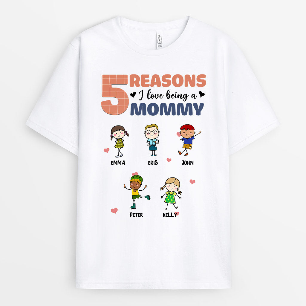 Personalized Reasons Love Being Grandma Shirt Gift