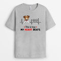 This Is How My Heart Beats - Personalized T-shirts for Dog Lovers