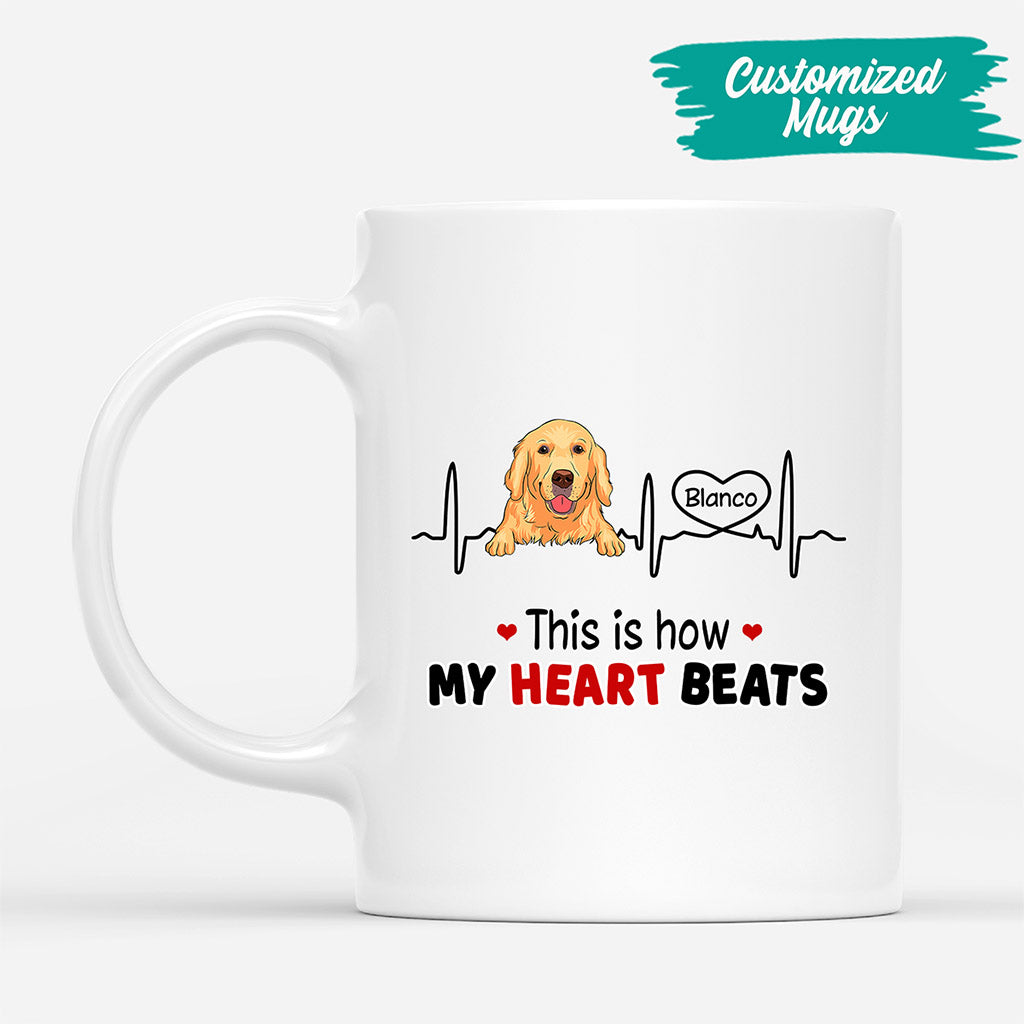 This Is How My Heart Beats - Custom Dog Gifts For Owners