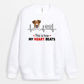 This Is How My Heart Beats Sweatshirt - Personalized Dog Gifts For Humans