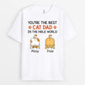 Personalized You're The Best Cat Dad In The Hole World T-Shirt