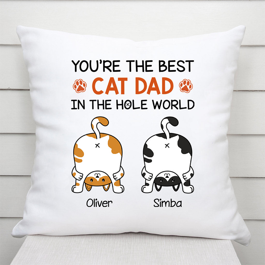 Personalized I Love You Dad A W Hole Lot Pillow Gift