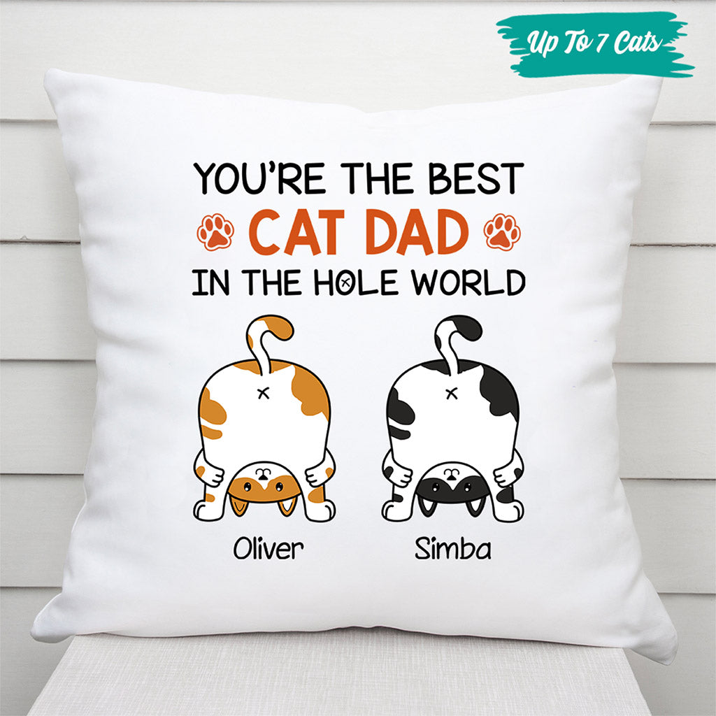 Personalized I Love You Dad A W Hole Lot Pillow Gift