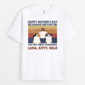 Happy Mothers Day Human Servant Shirt - Personalized Mother's Day Gifts for Cat Mom