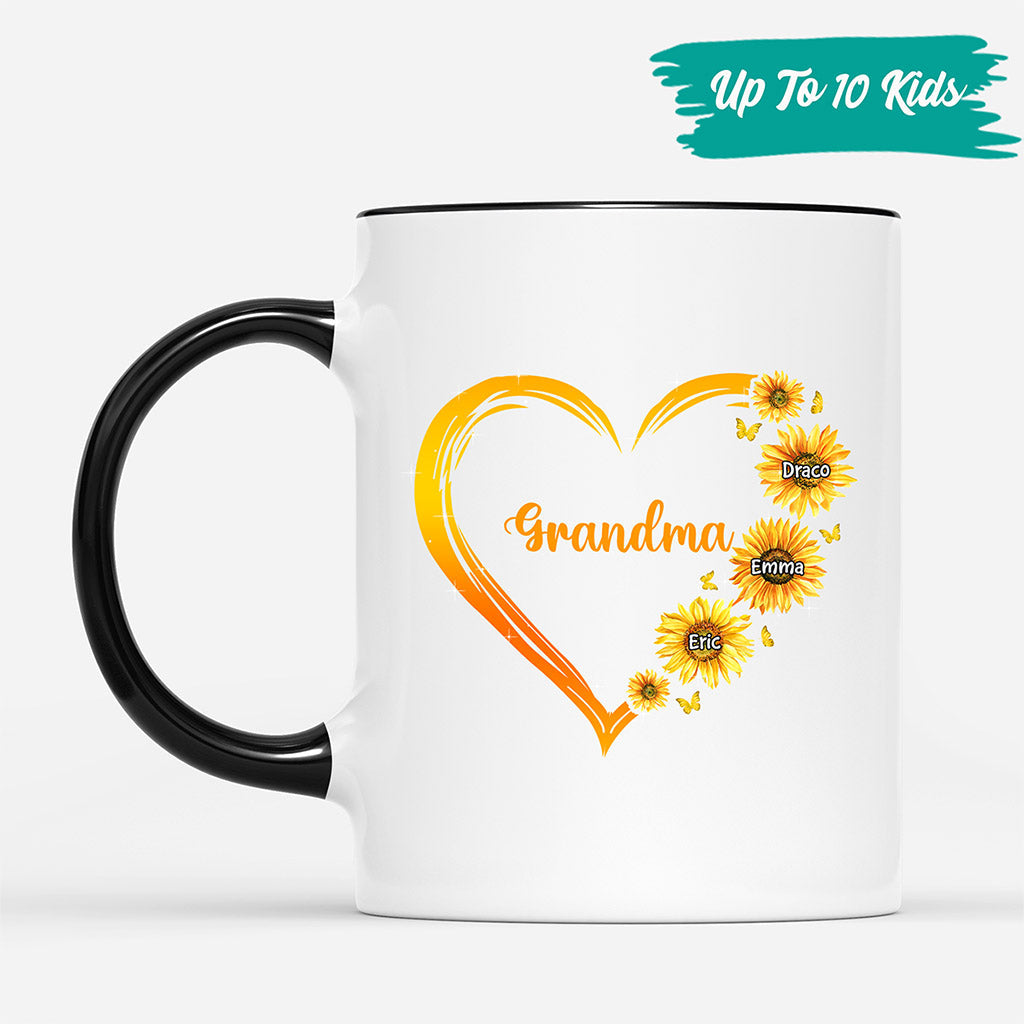 Personalized Sunflower Mug - Gift for Mom/Grandma