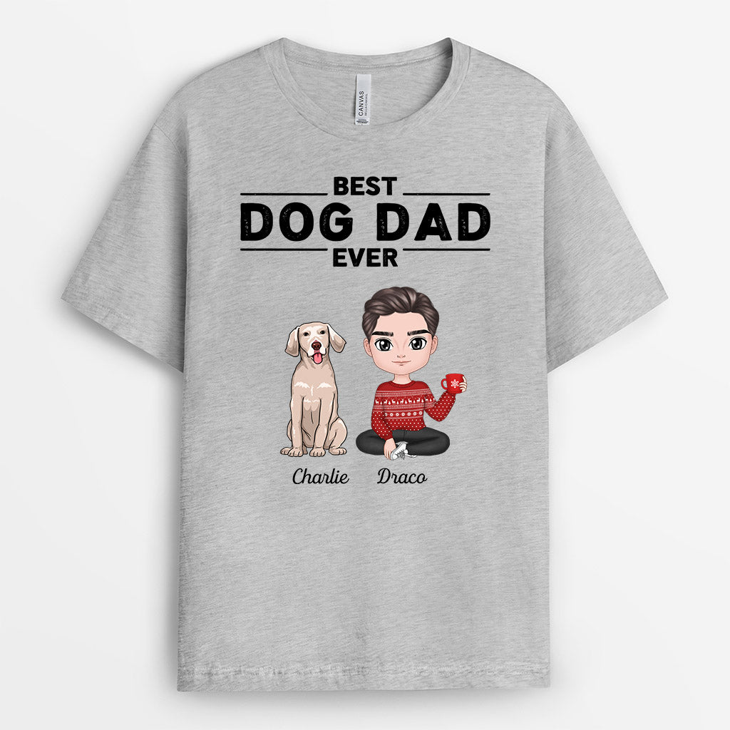 Best Xmas Dog Dad Ever - Custom Dog Shirts for Humans