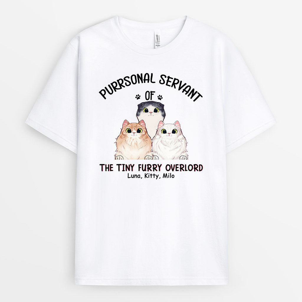 Purrsonal Servant Tiny Furrry Overloads - Personalized Shirts for Pet Lovers