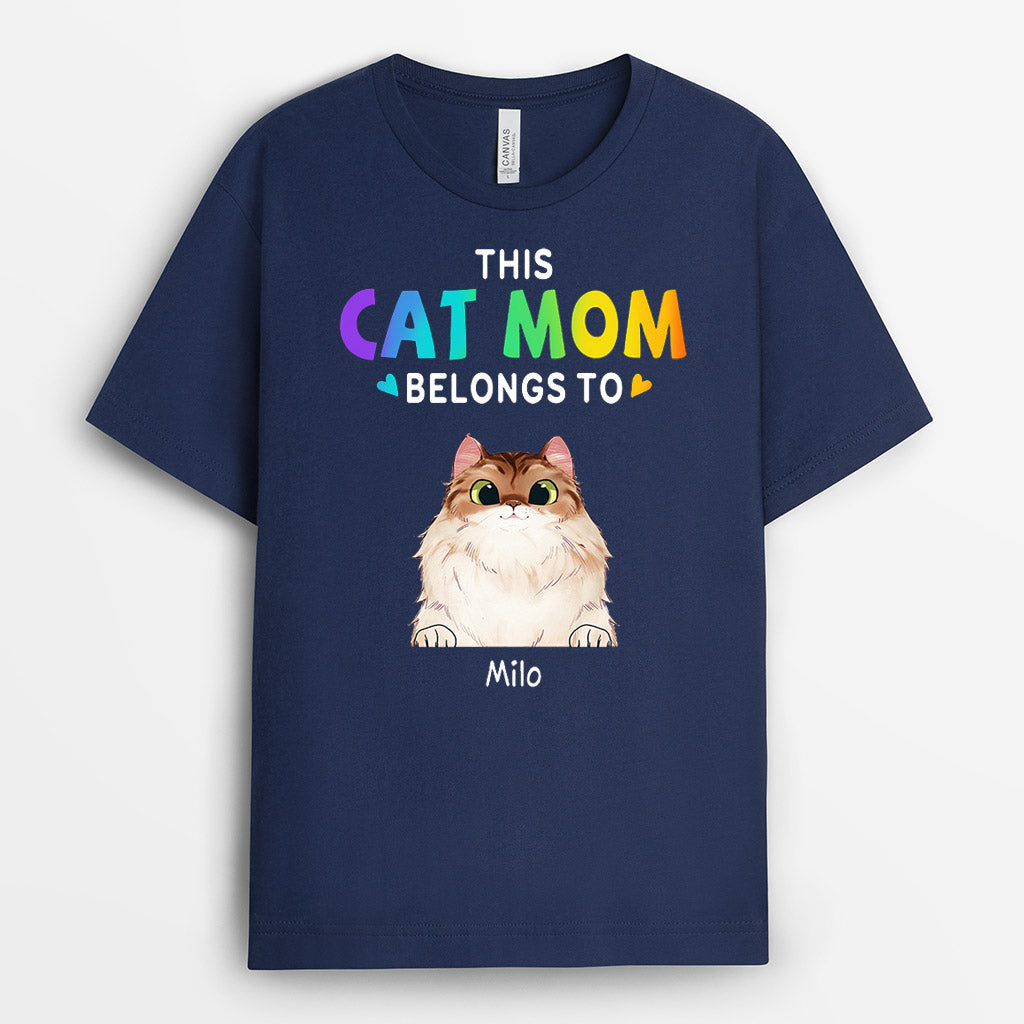 This Cat Mom Belongs To Shirt - Custom Apparel For Pet Lovers