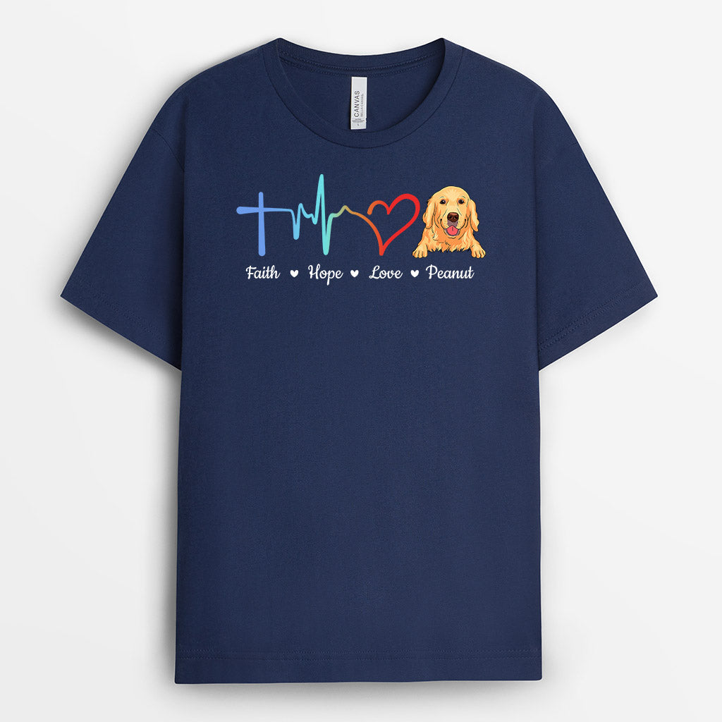 Faith Hope Love - Personalized Dog T-shirts for Humans
