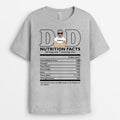 Personalized Dad Nutritional Facts T-shirts
