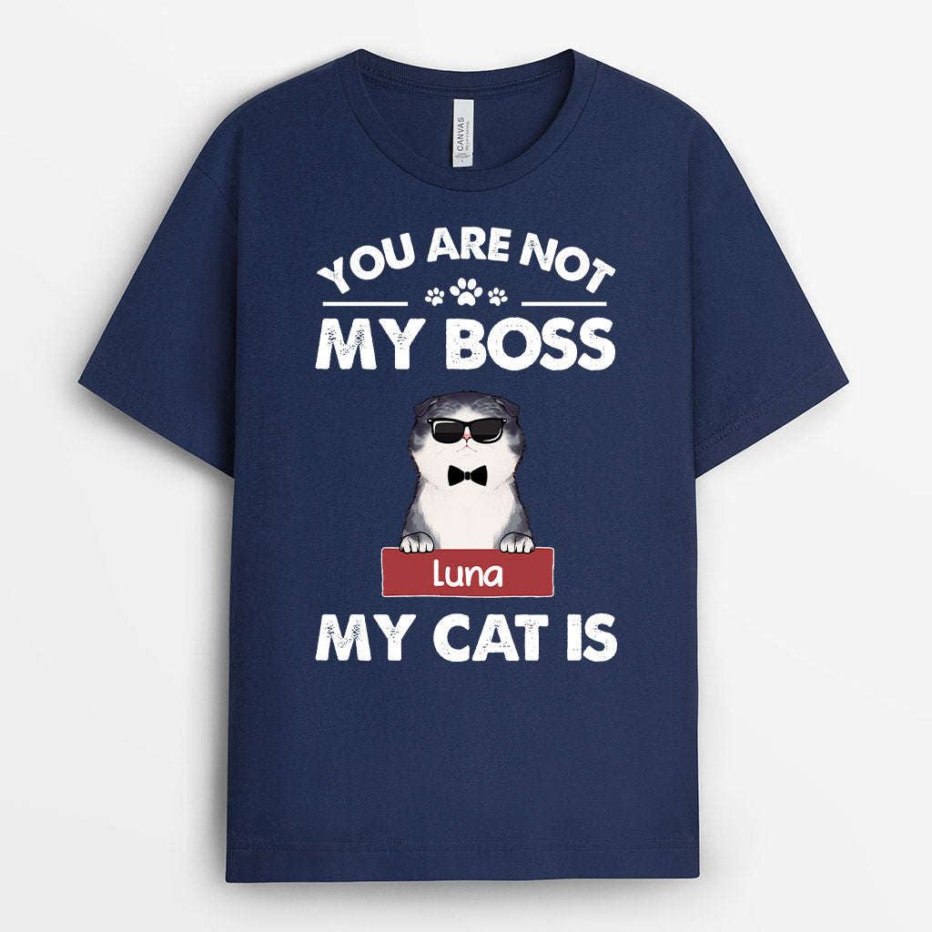 My Cat Is My Boss Shirt - Personalized Gifts For A Cat Lover