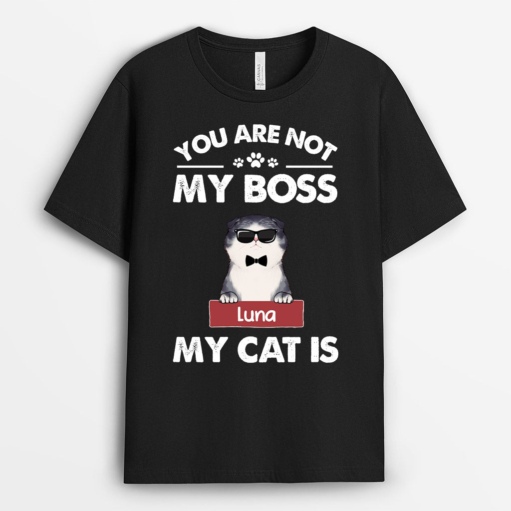My Cat Is My Boss Shirt - Personalized Gifts For A Cat Lover
