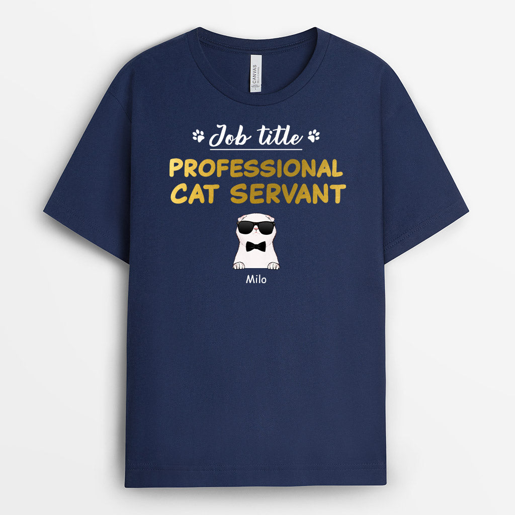 Professional Cat Servant Shirt - Personalized Cat Shirt For Humans