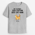 My Clothes Cotton Cat Hair - Personalized T-shirts With Cats