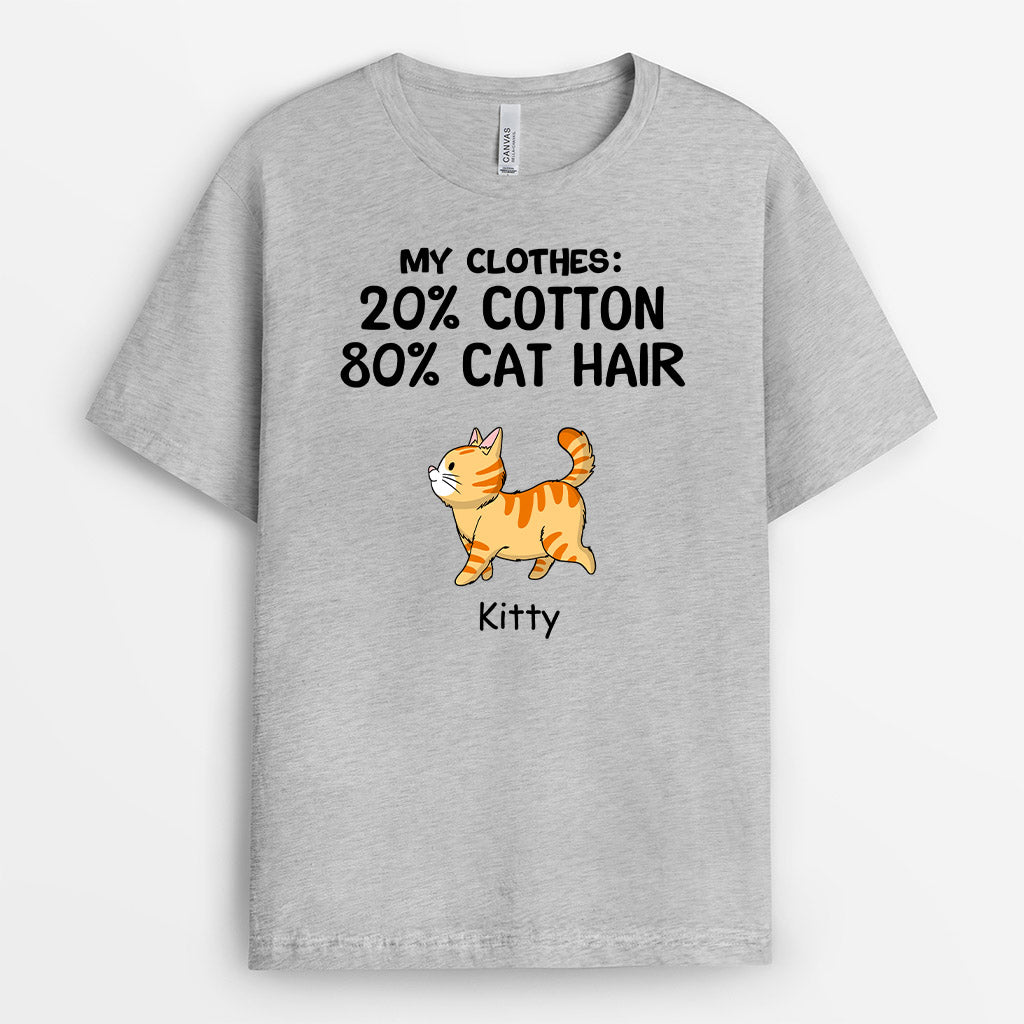 My Clothes Cotton Cat Hair - Personalized T-shirts With Cats