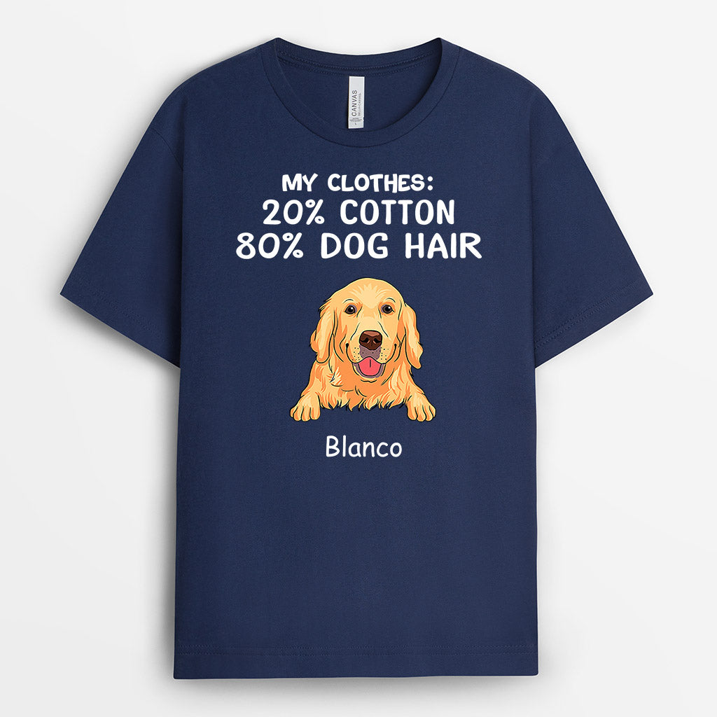 Personalized Dog Shirt for Humans – 80% Dog Hair Tee