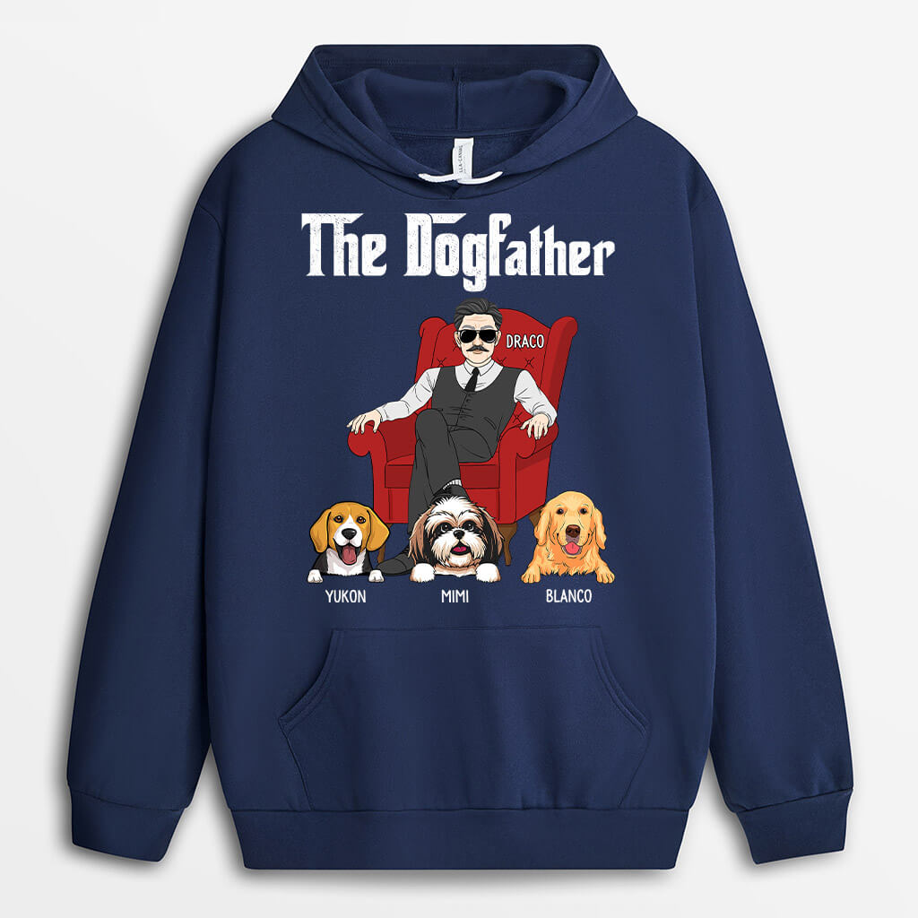 The DogFather Hoodie - Personalised Dog Items for Dog Dad