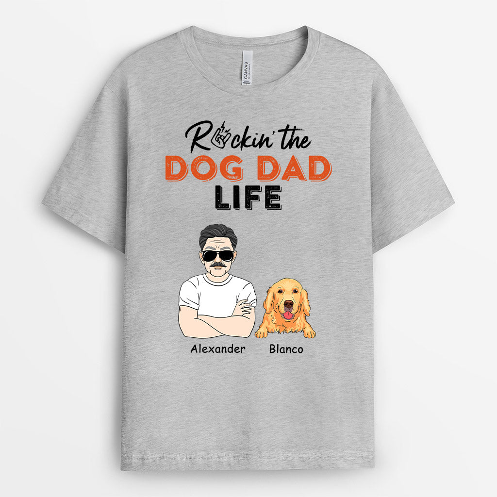 Rockin The Dog Dad Life - Custom Dog Apparel for Humans