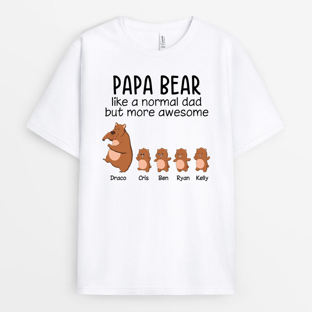 Personalized Papa Bear Grandpa Bear Shirt Gift
