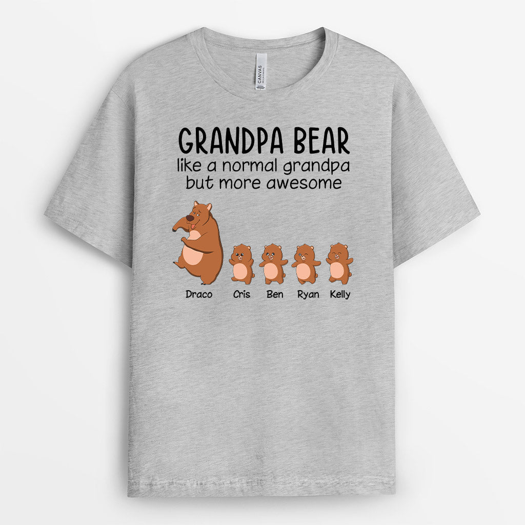 Personalized Papa Bear Grandpa Bear Shirt Gift