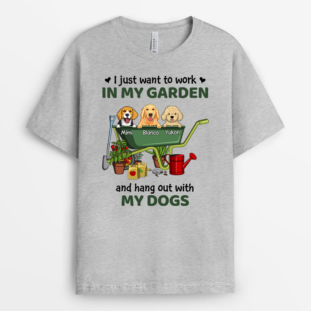 My Garden And My Dogs - Custom Dog Shirt for Humans