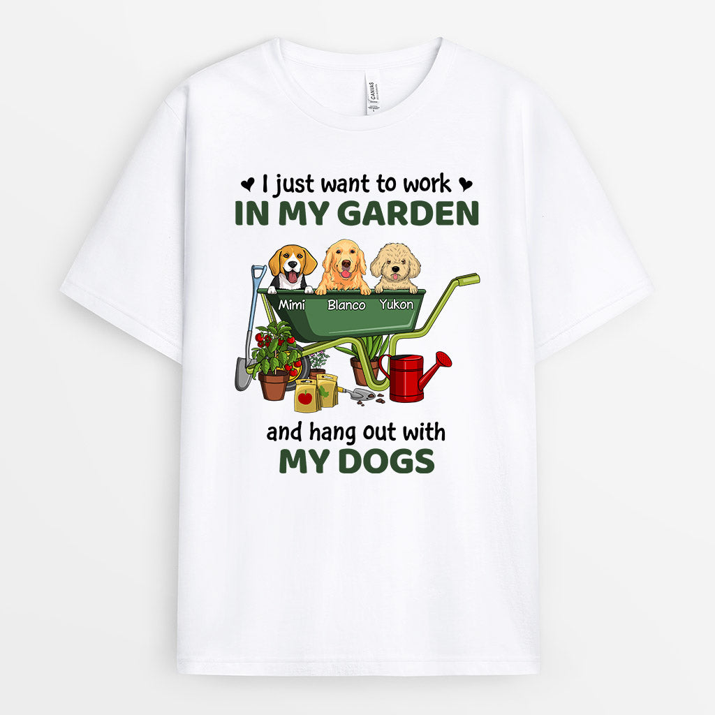 My Garden And My Dogs - Custom Dog Shirt for Humans