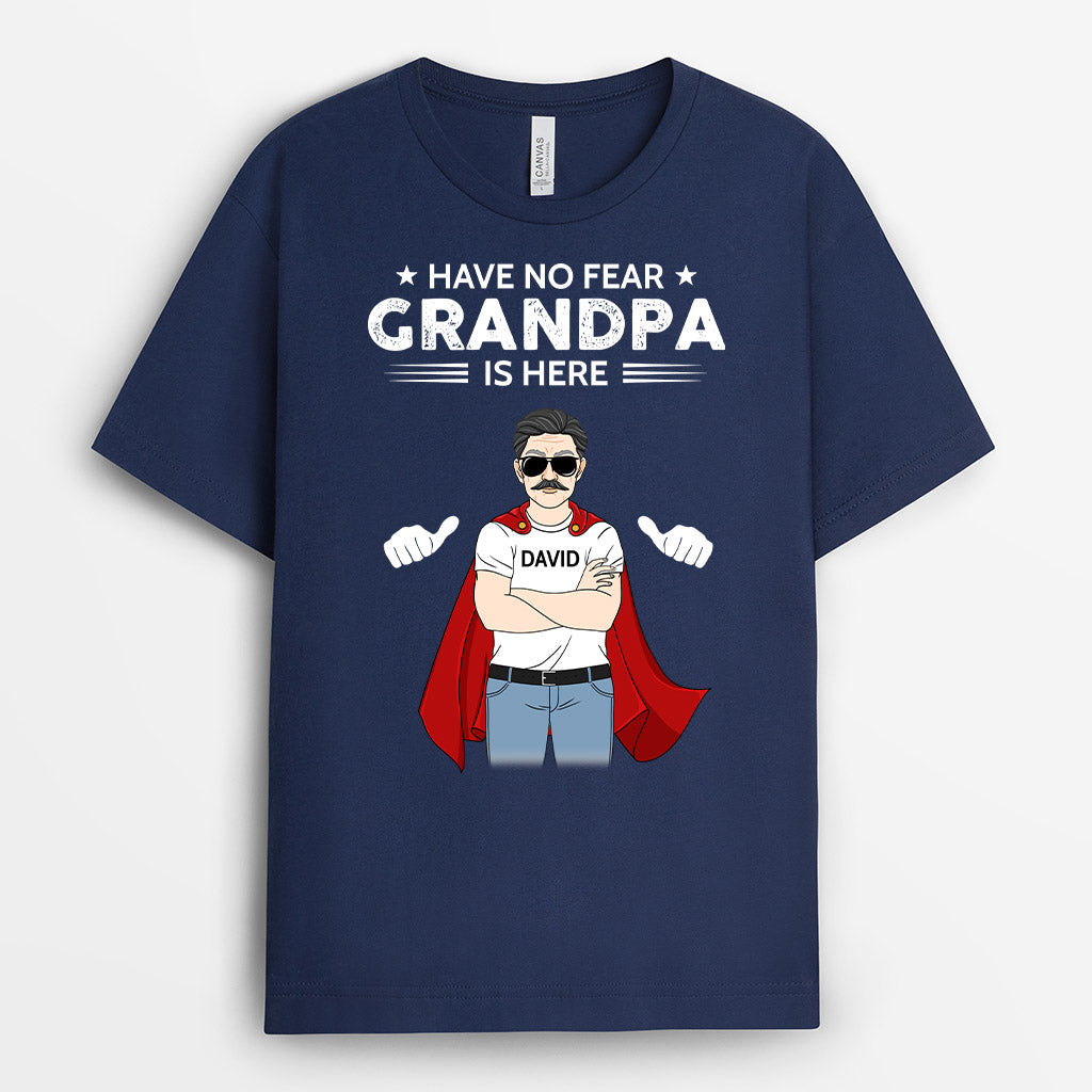 Personalized Daddy Grandpa Is Here T Shirt Gift