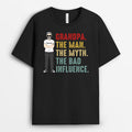 Personalized Grandpa The Man The Myth T Shirt Gift