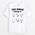 This Human Belongs To Shirt - Personalized Cat Tees