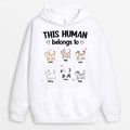 Personalized This Human Belongs To Hoodie